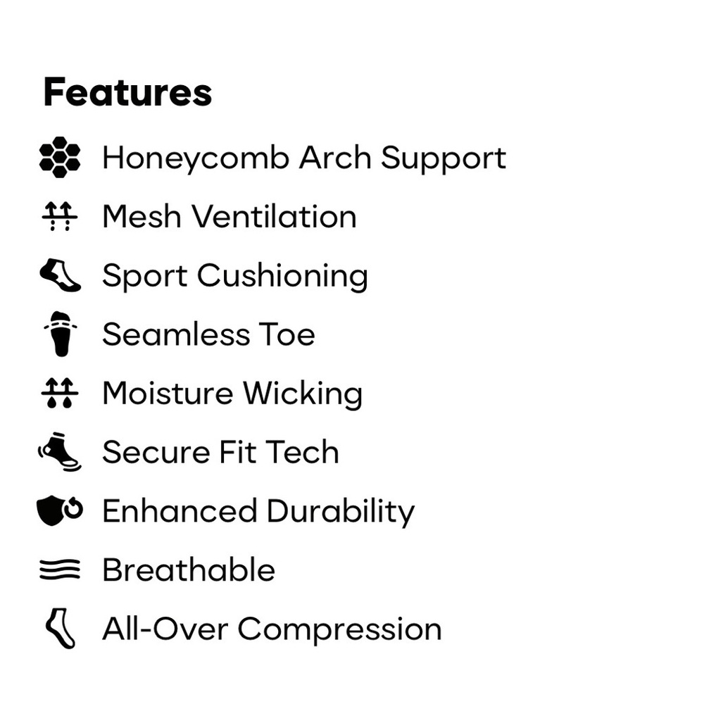 Bombas New Performance Compression Ankle Sock Med… - image 4